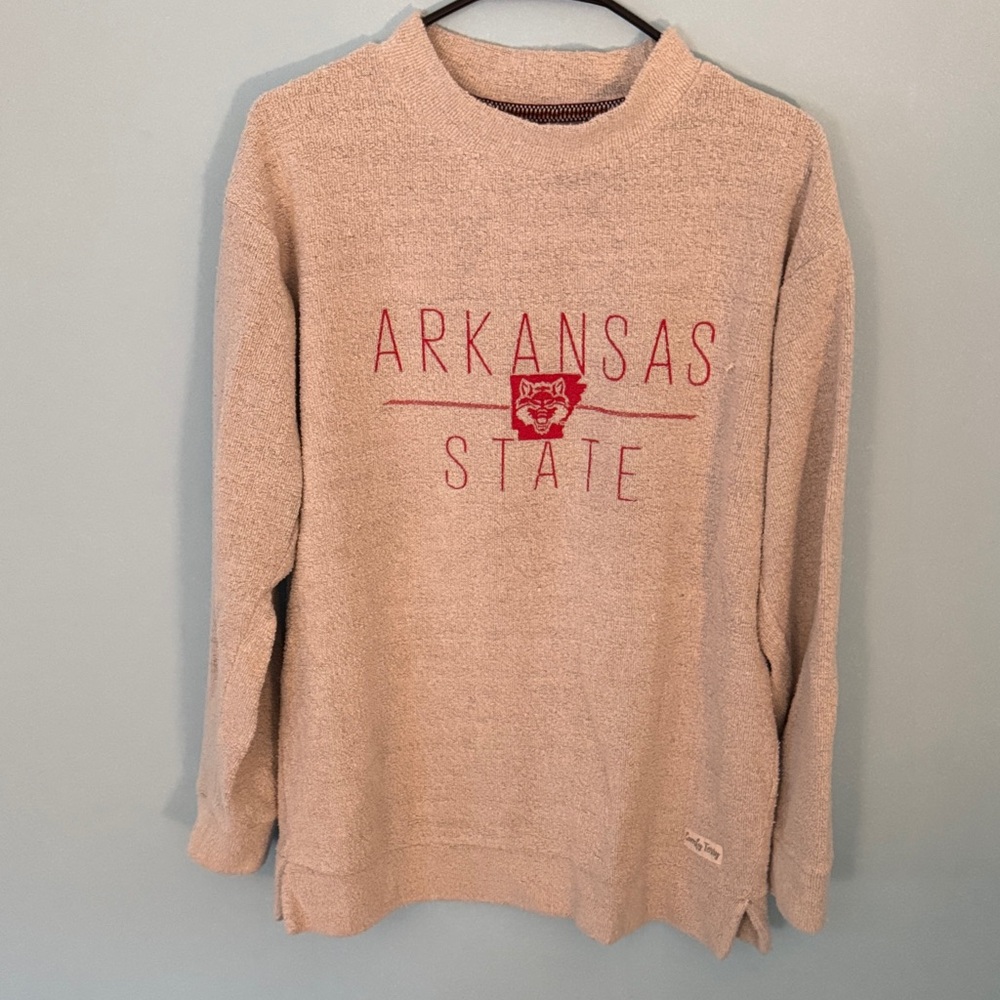 Arkansas State Women's Crew Neck Sweater - Tan